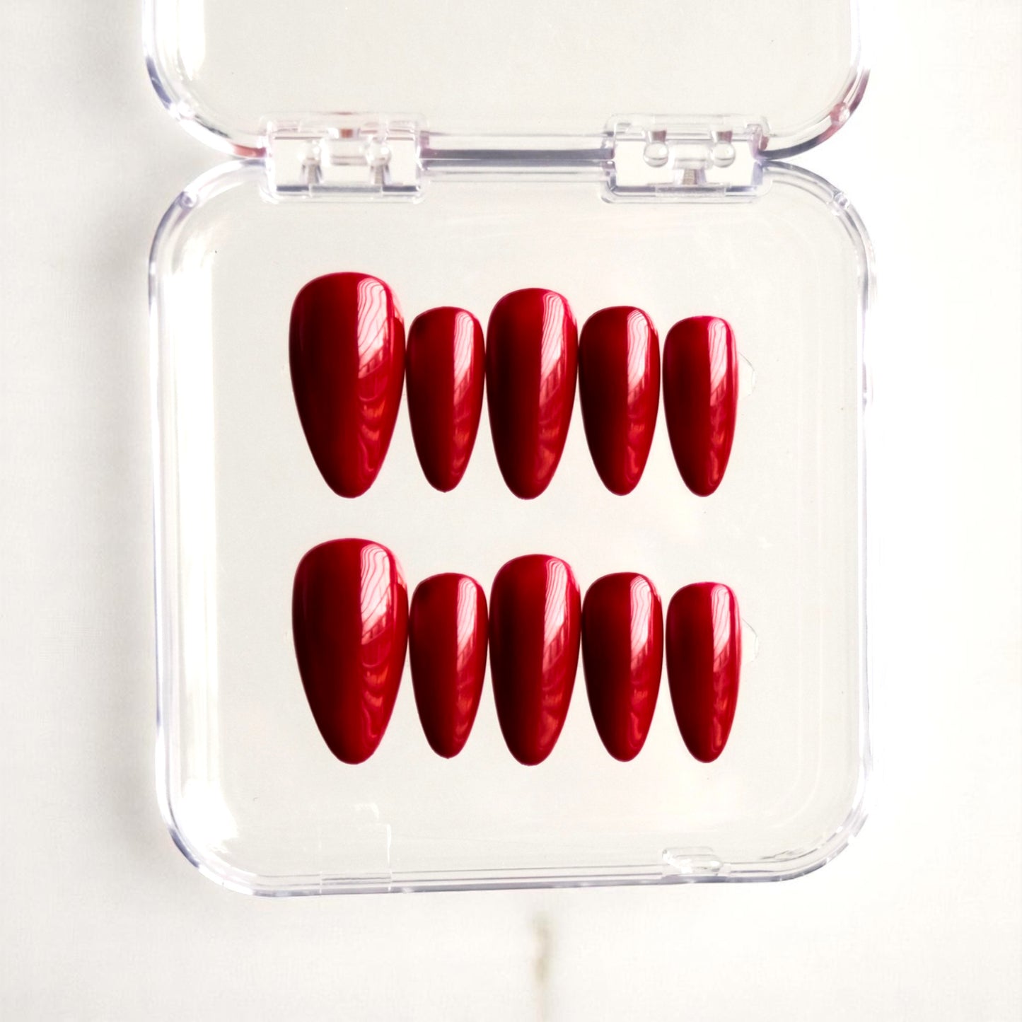 Burgundy Gel Press-On Nails