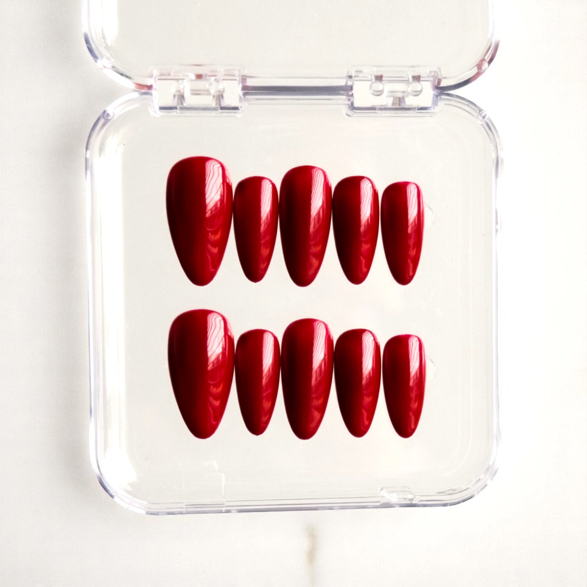 Burgundy Gel Press-On Nails