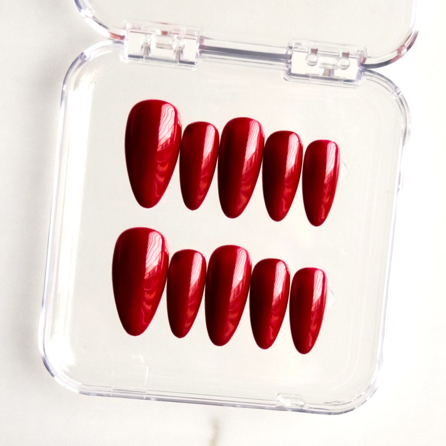 Burgundy Gel Press-On Nails