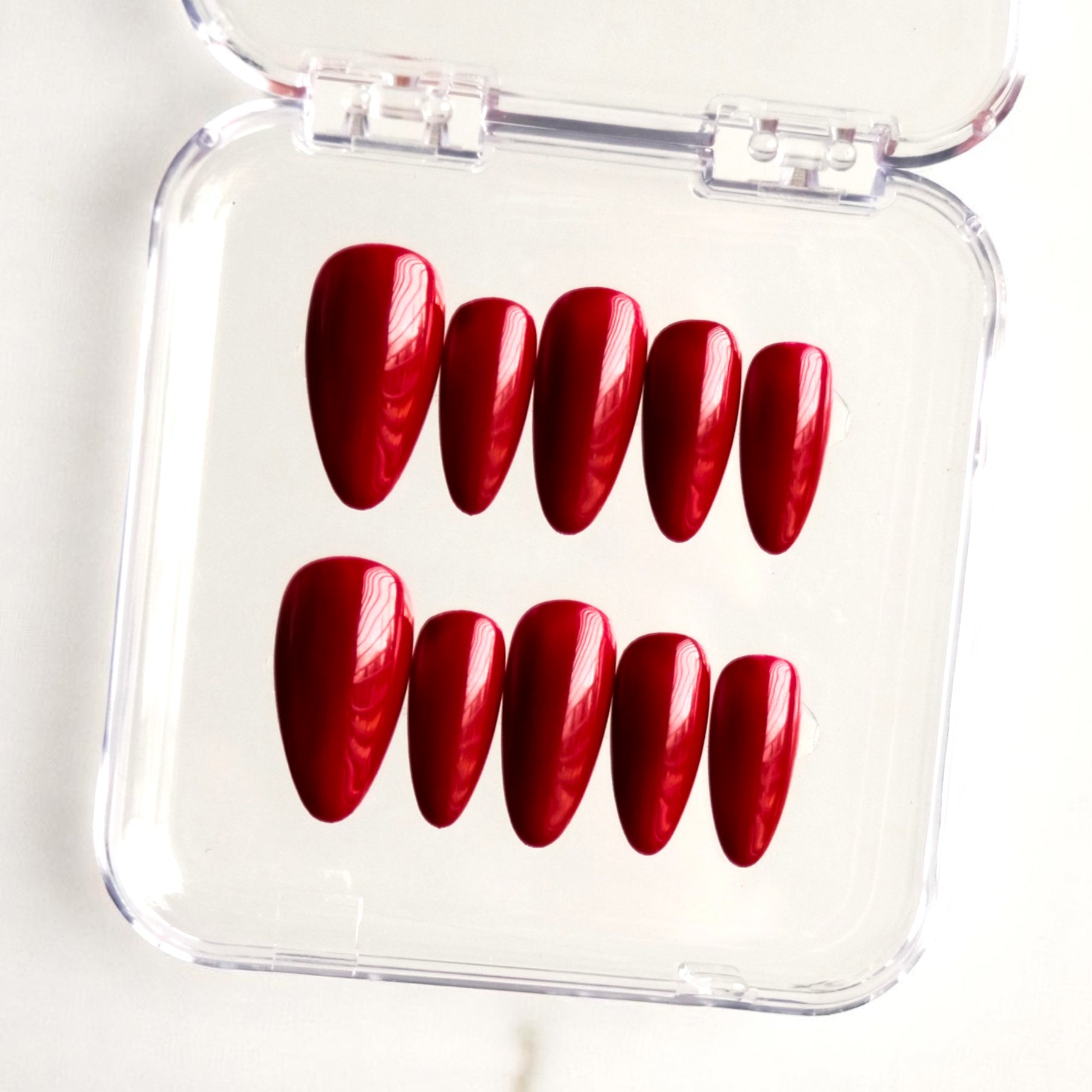 Burgundy Gel Press-On Nails
