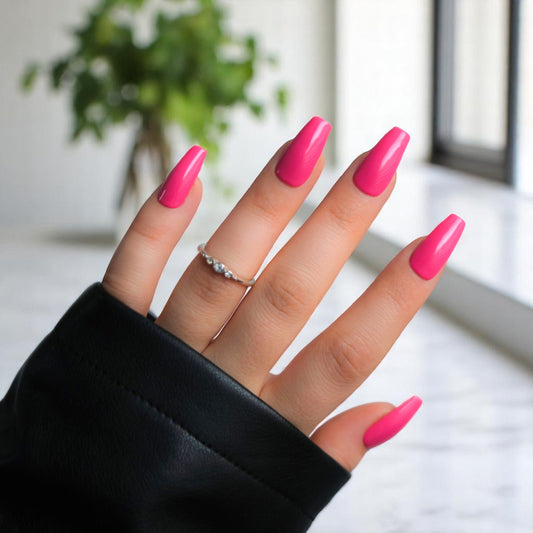 Pink Press-On Gel Nails